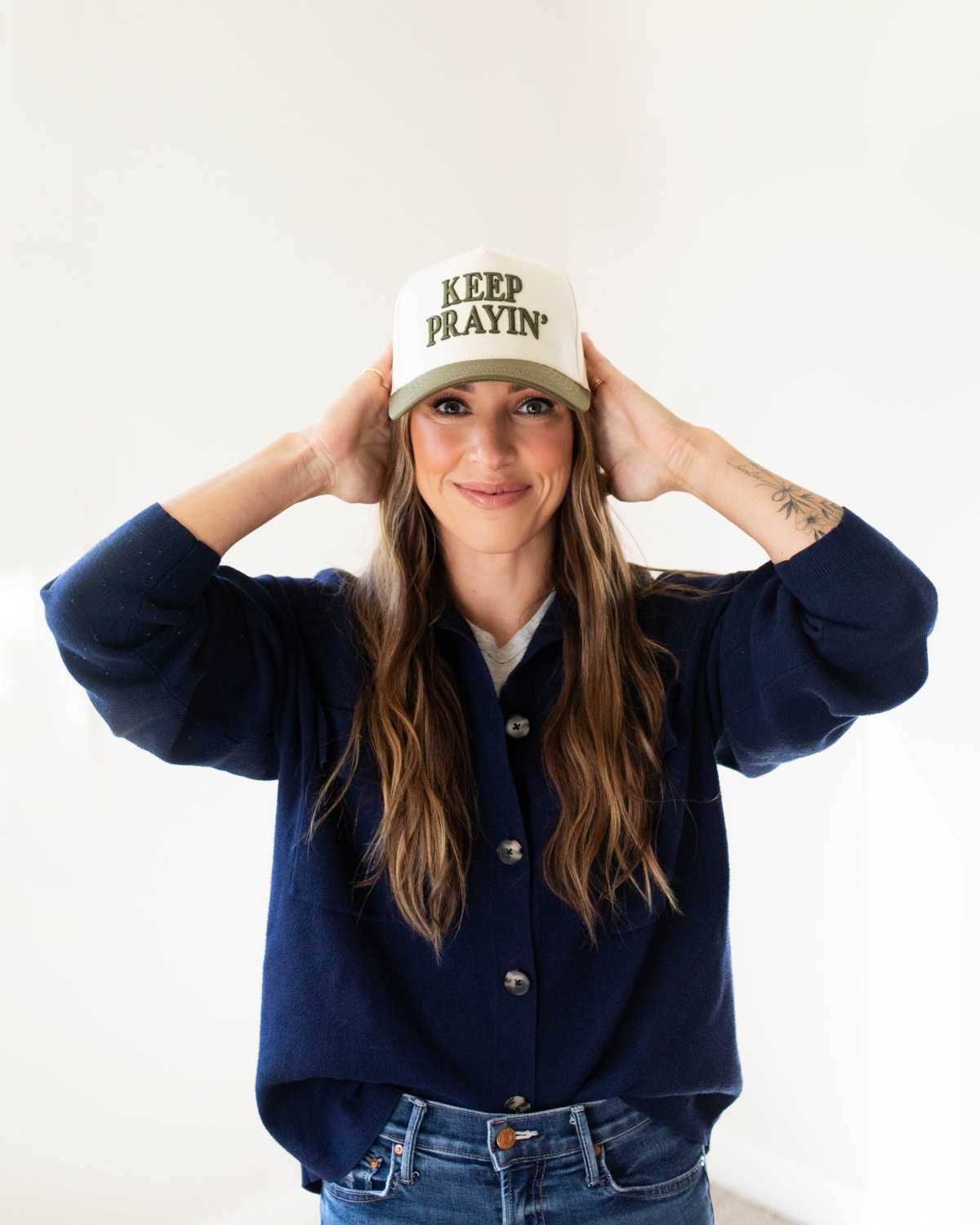 Keep Prayin' Unisex Christian Trucker Hat