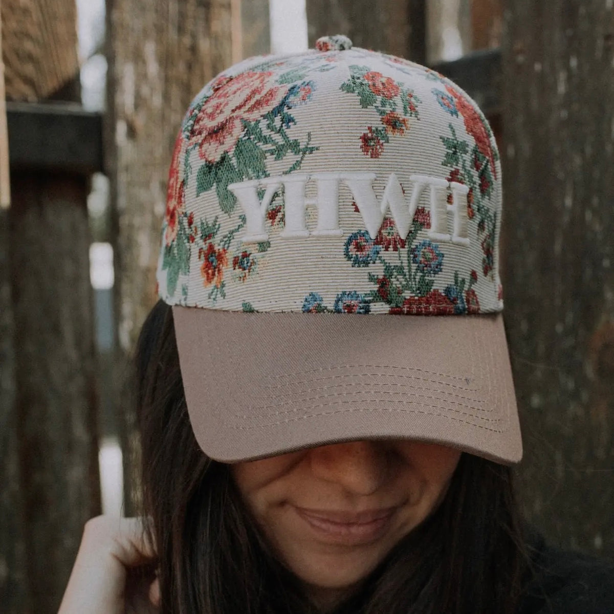 ‘YHWH’ - Floral Trucker Hat