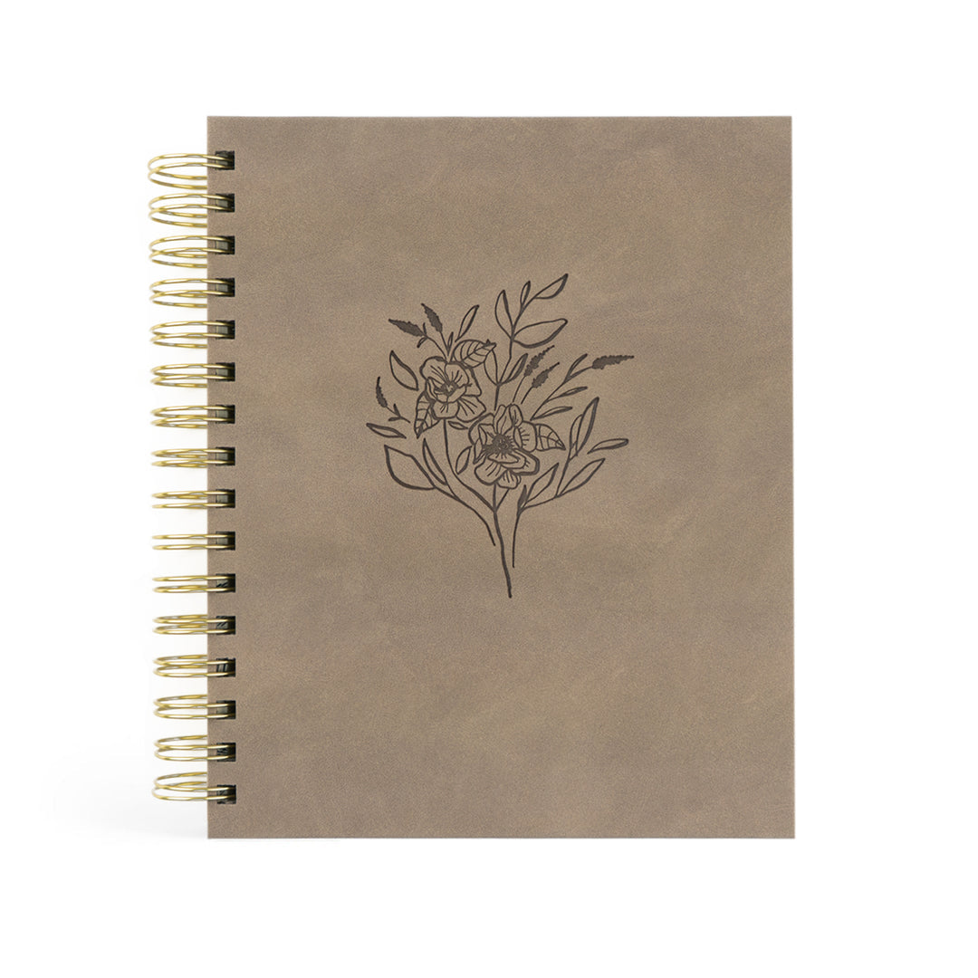 12-Month Undated Spiral Planner: Marlo