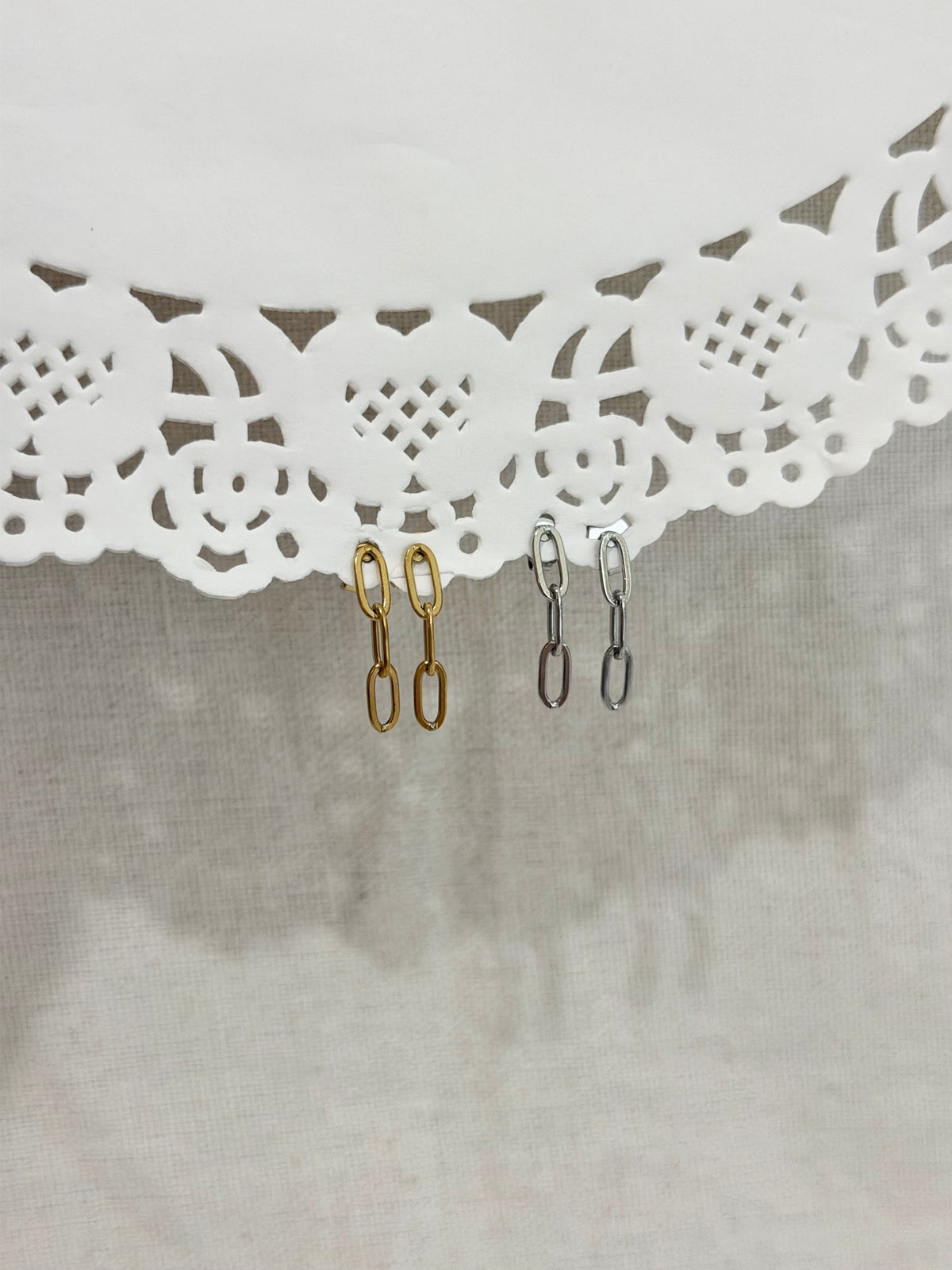 Dainty Paperclip Dangles
