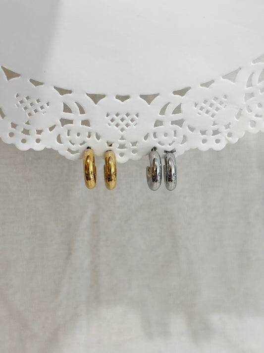 Chunky Huggie Hoops