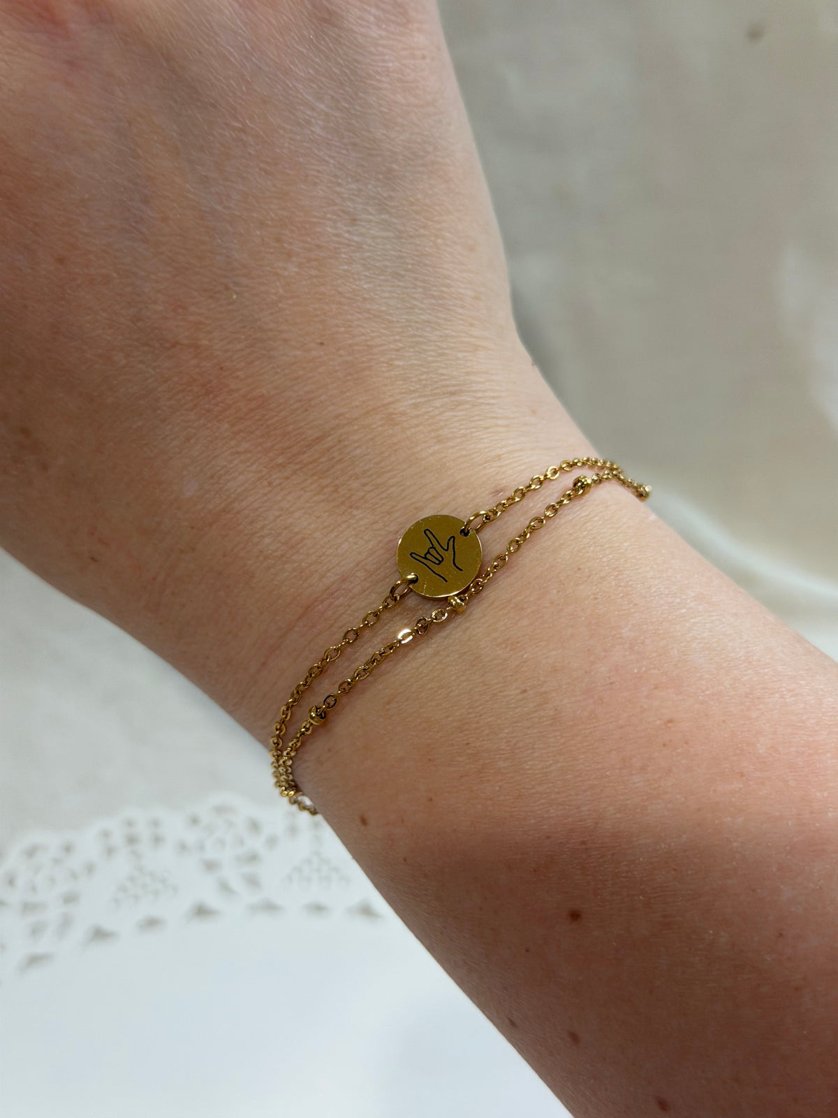 Signature Circle Layered Bracelet - Personalization