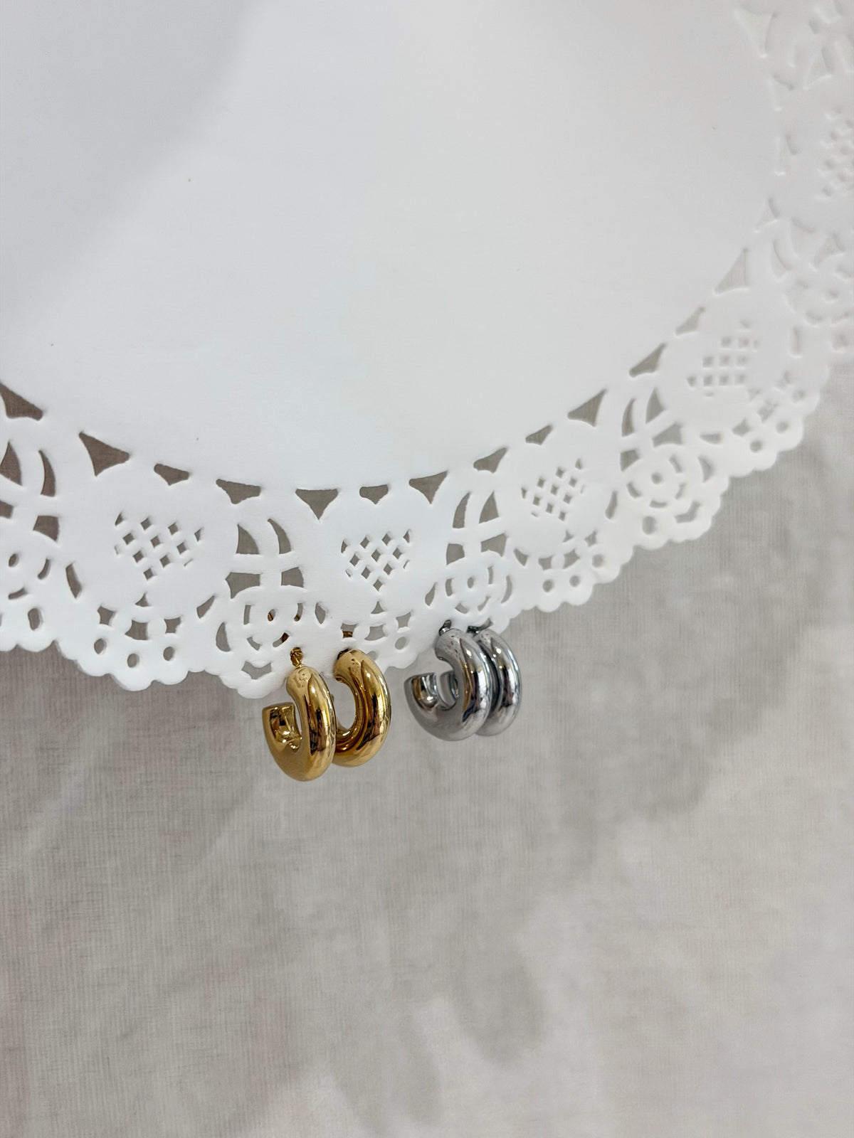 Chunky Huggie Hoops