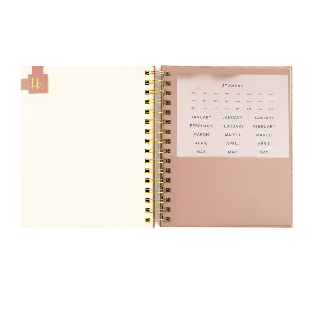 12-Month Undated Spiral Planner: Sonora