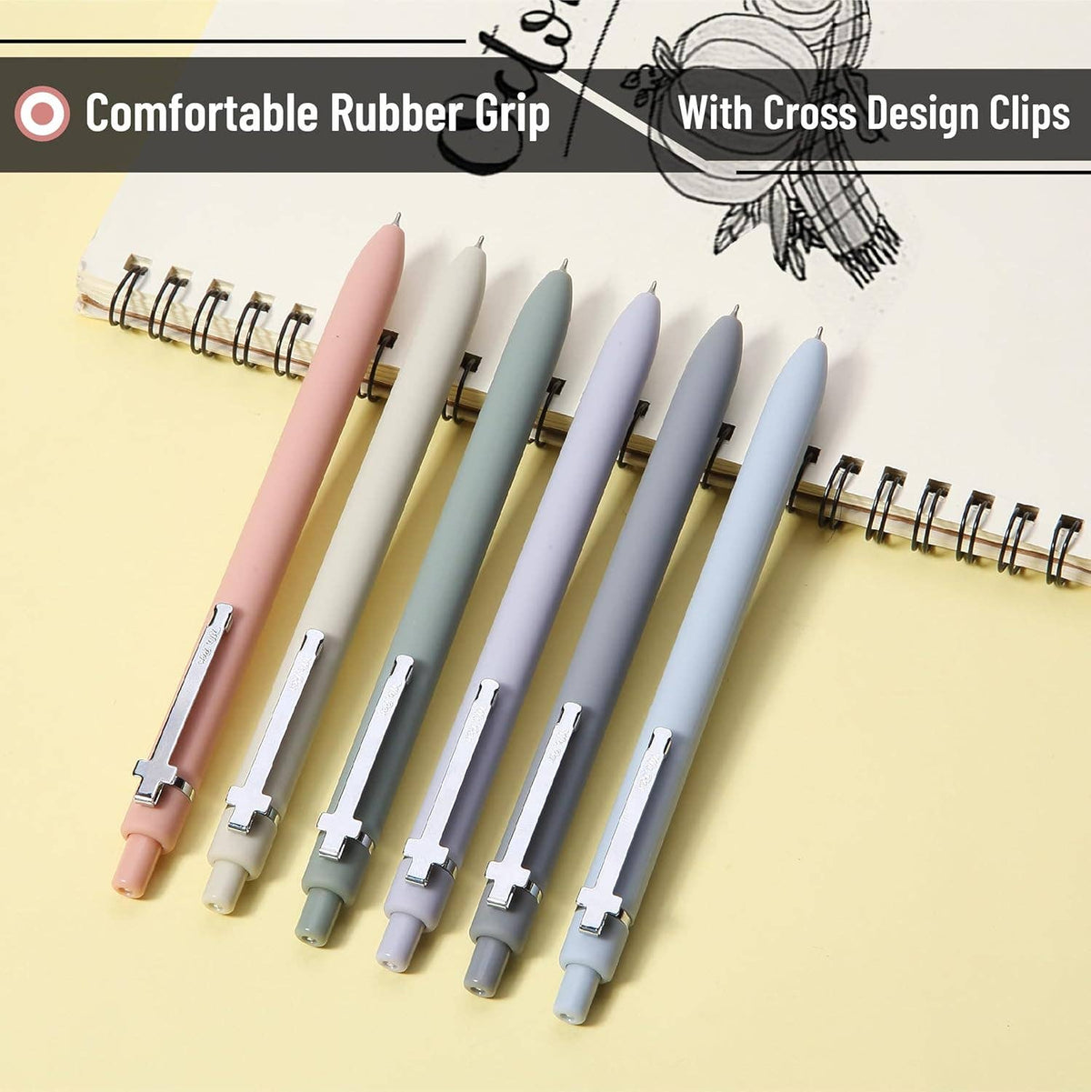 Cross Clip Bible Journaling Pens 6 Pack