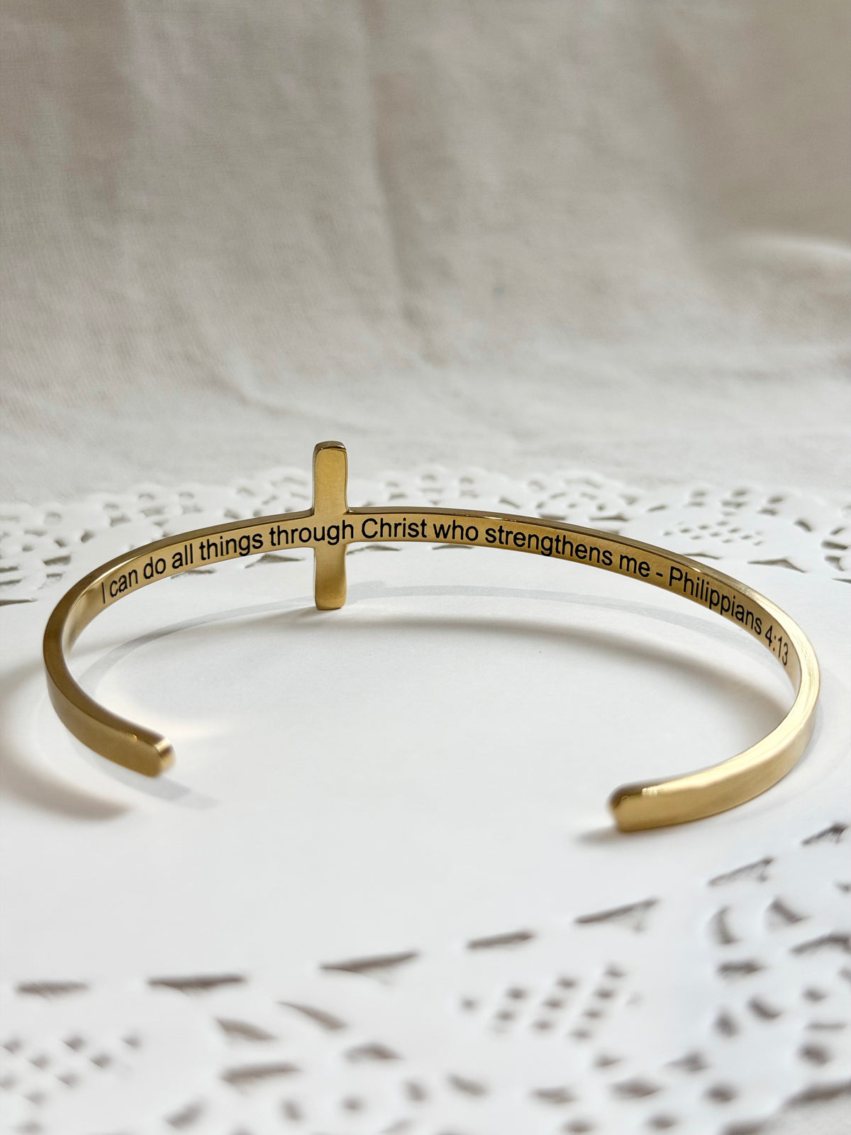 Cross Cuff - Philippians 4:13