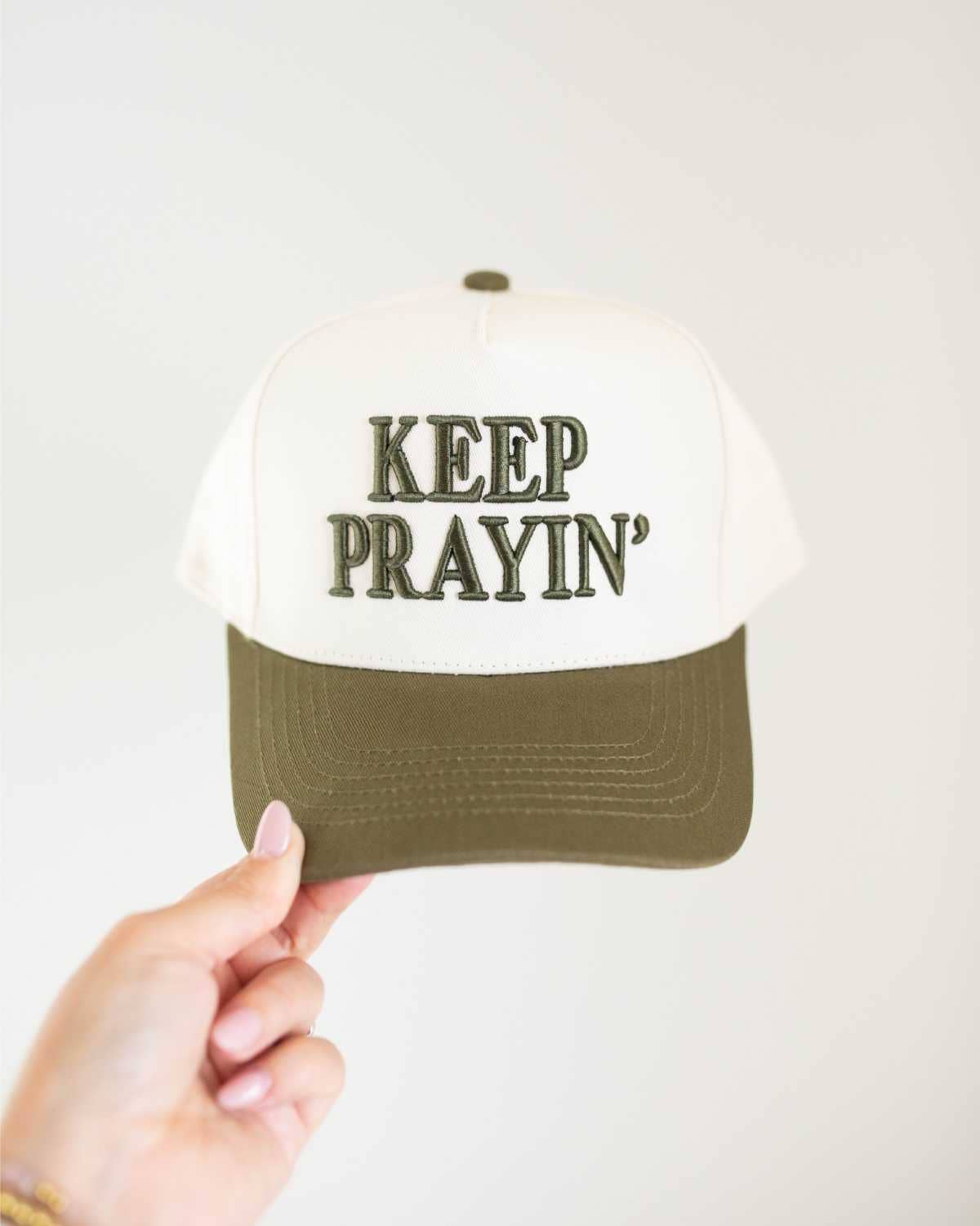 Keep Prayin' Unisex Christian Trucker Hat