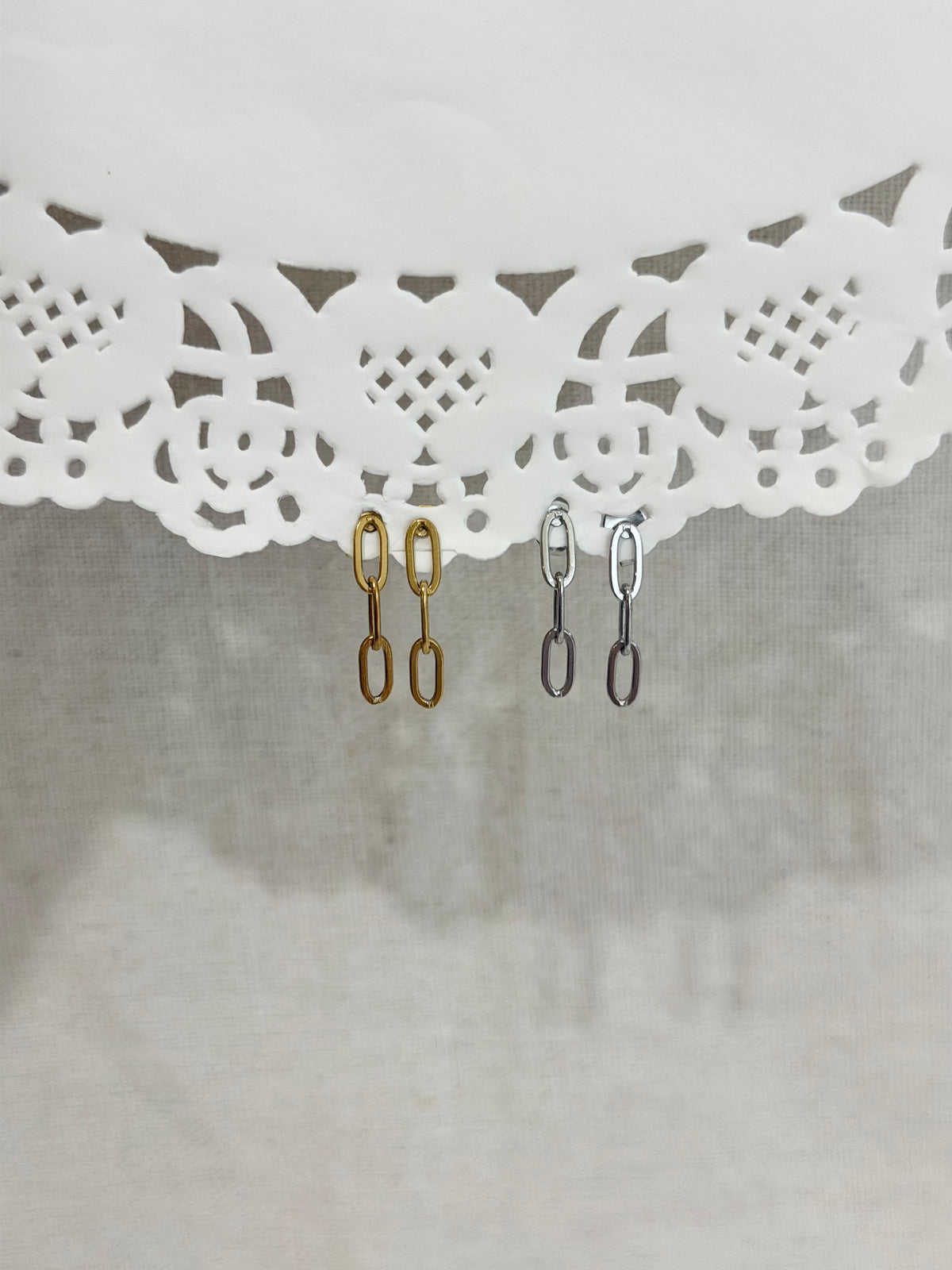 Dainty Paperclip Dangles