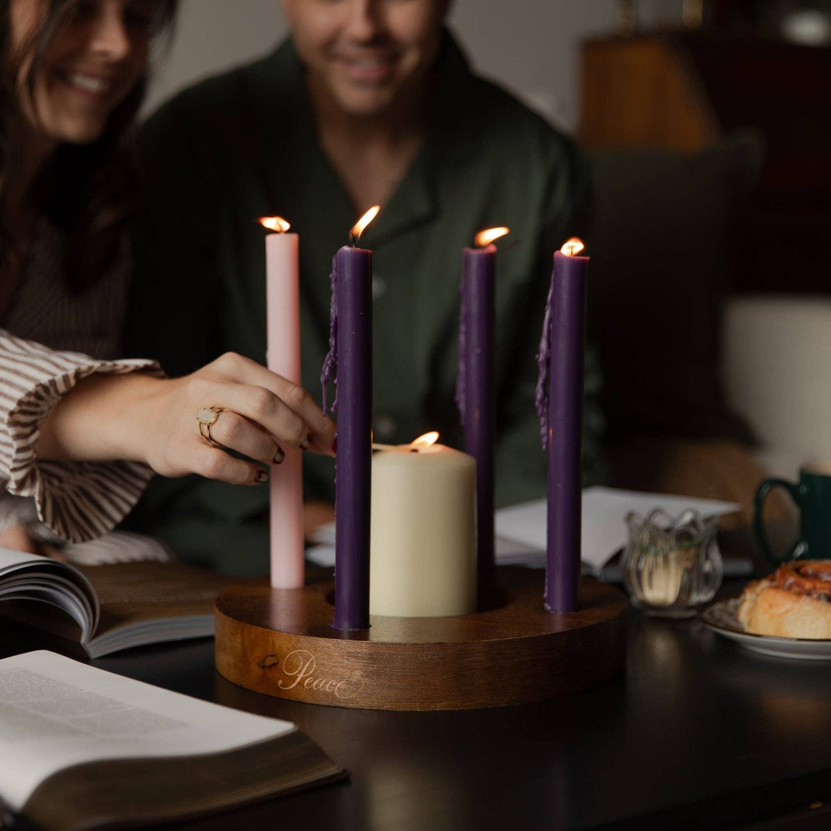 Wooden Advent Candle Ring