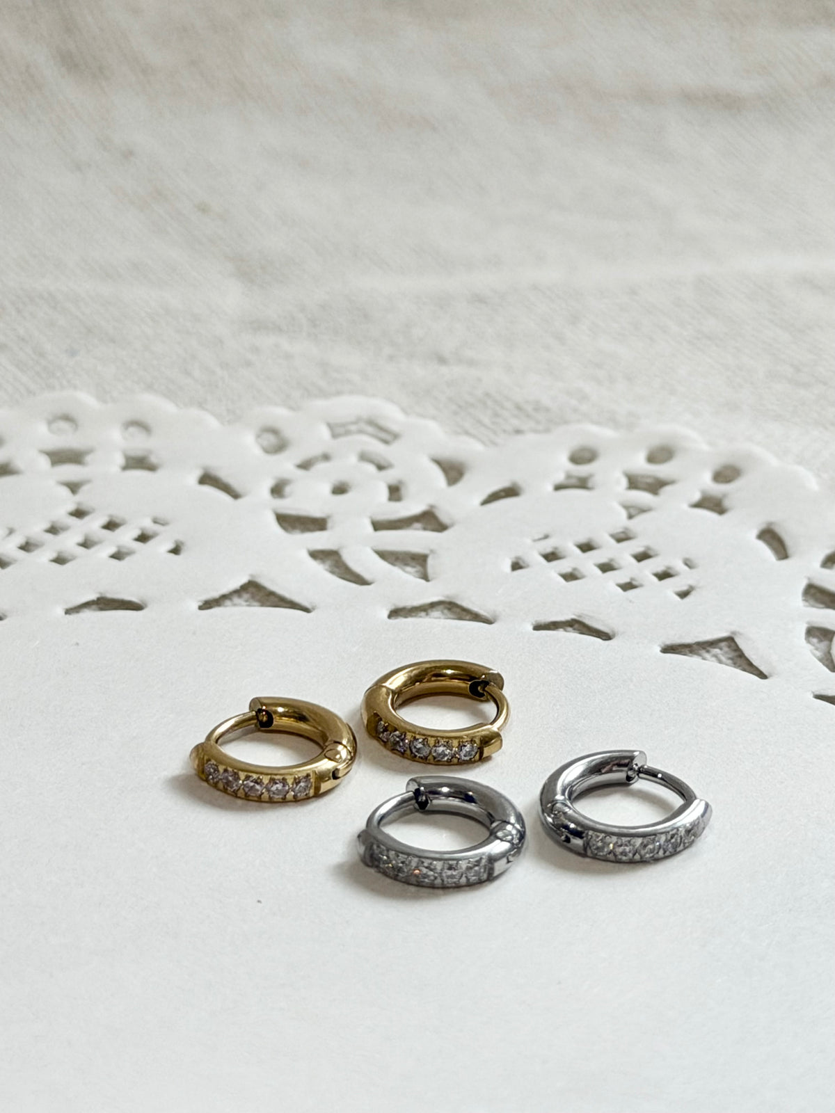 Dainty CZ Huggies