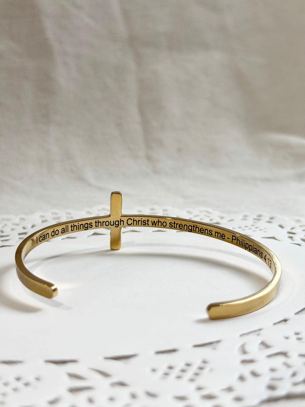 Cross Cuff - Philippians 4:13