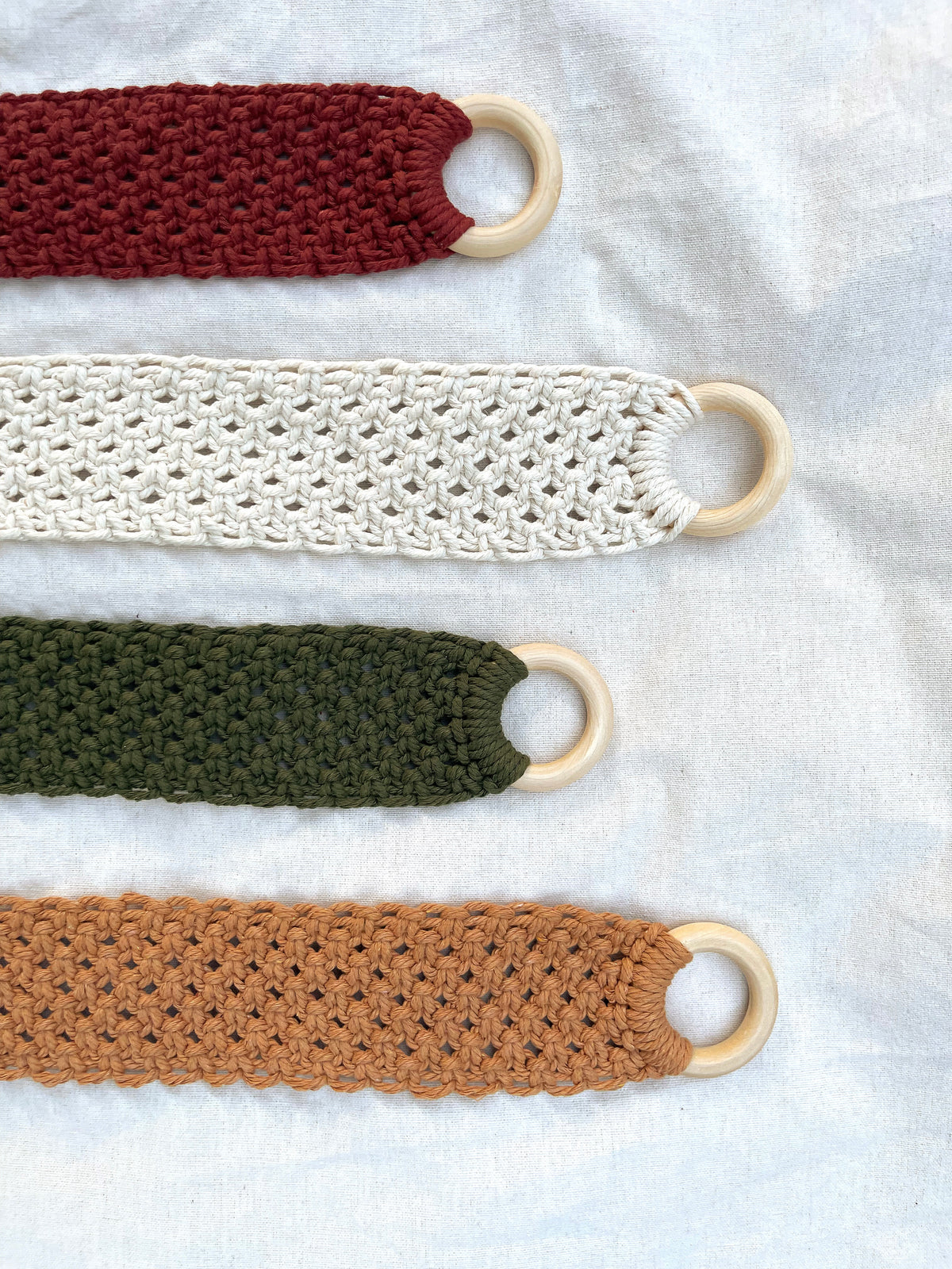 Skinny Macramé Hanging Jewelry Storage image 5