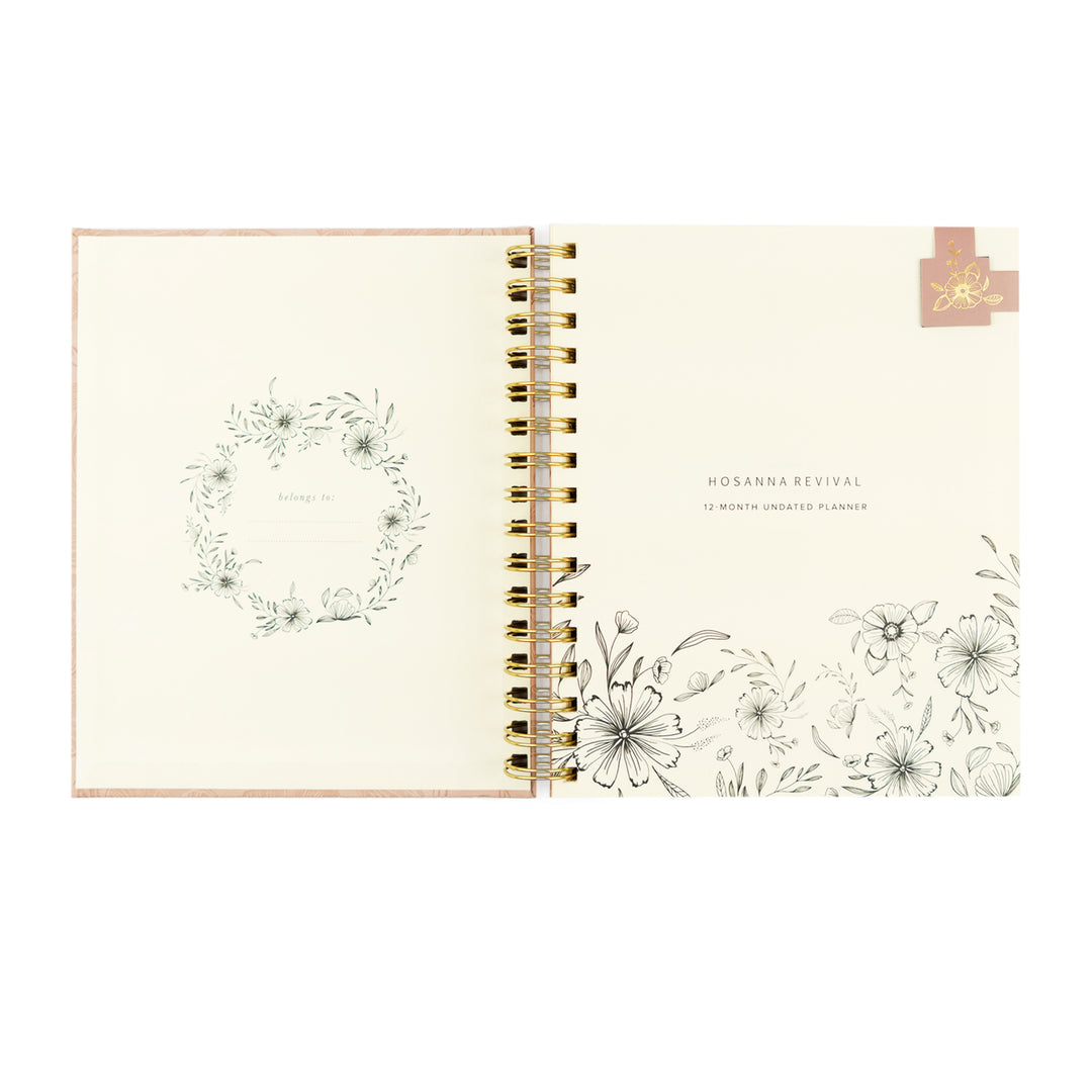 12-Month Undated Spiral Planner: Sonora