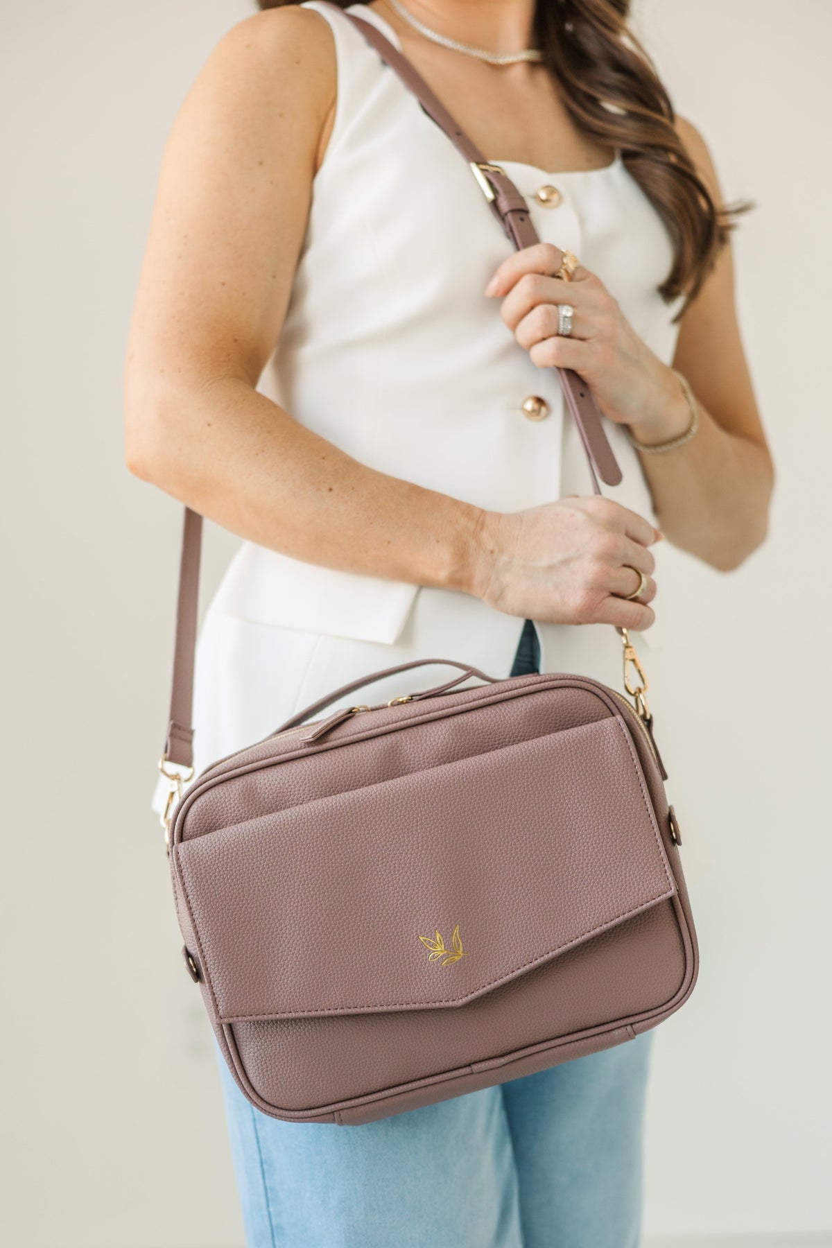 Bible Crossbody Bag (large capacity) - Taupe