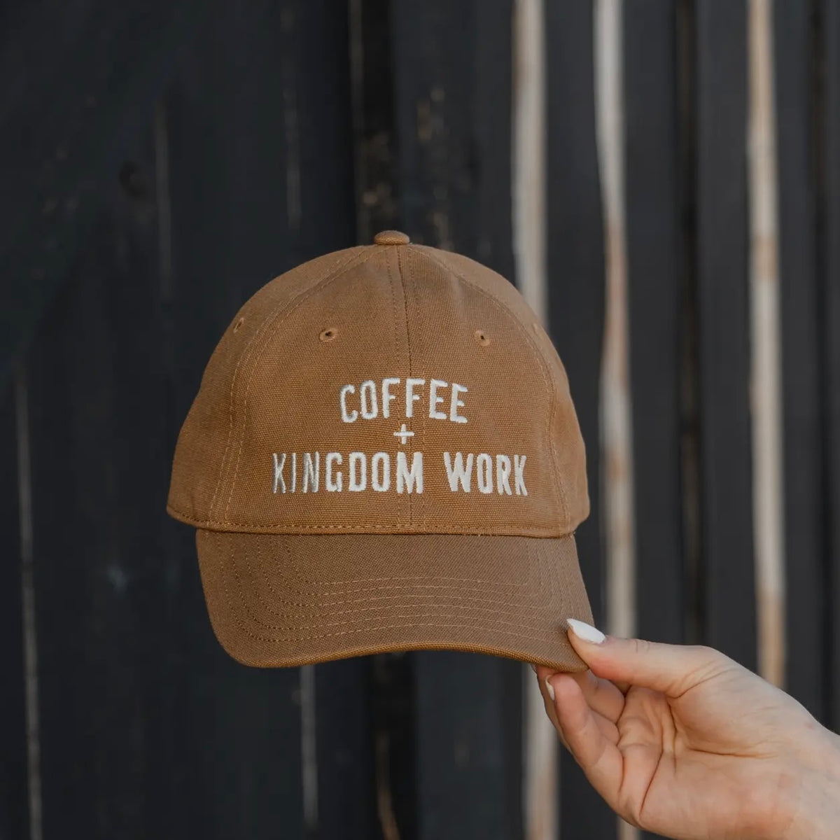 ‘Coffee + Kingdom Work’ Hat - Camel