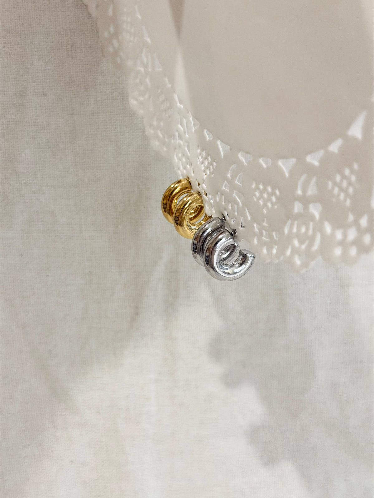 Chunky Huggie Hoops