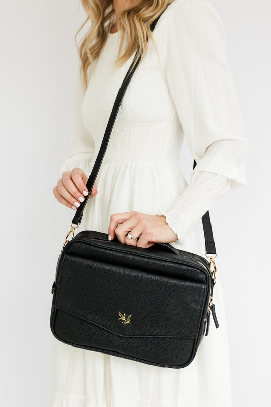 Bible Crossbody Bag (large capacity) - Black