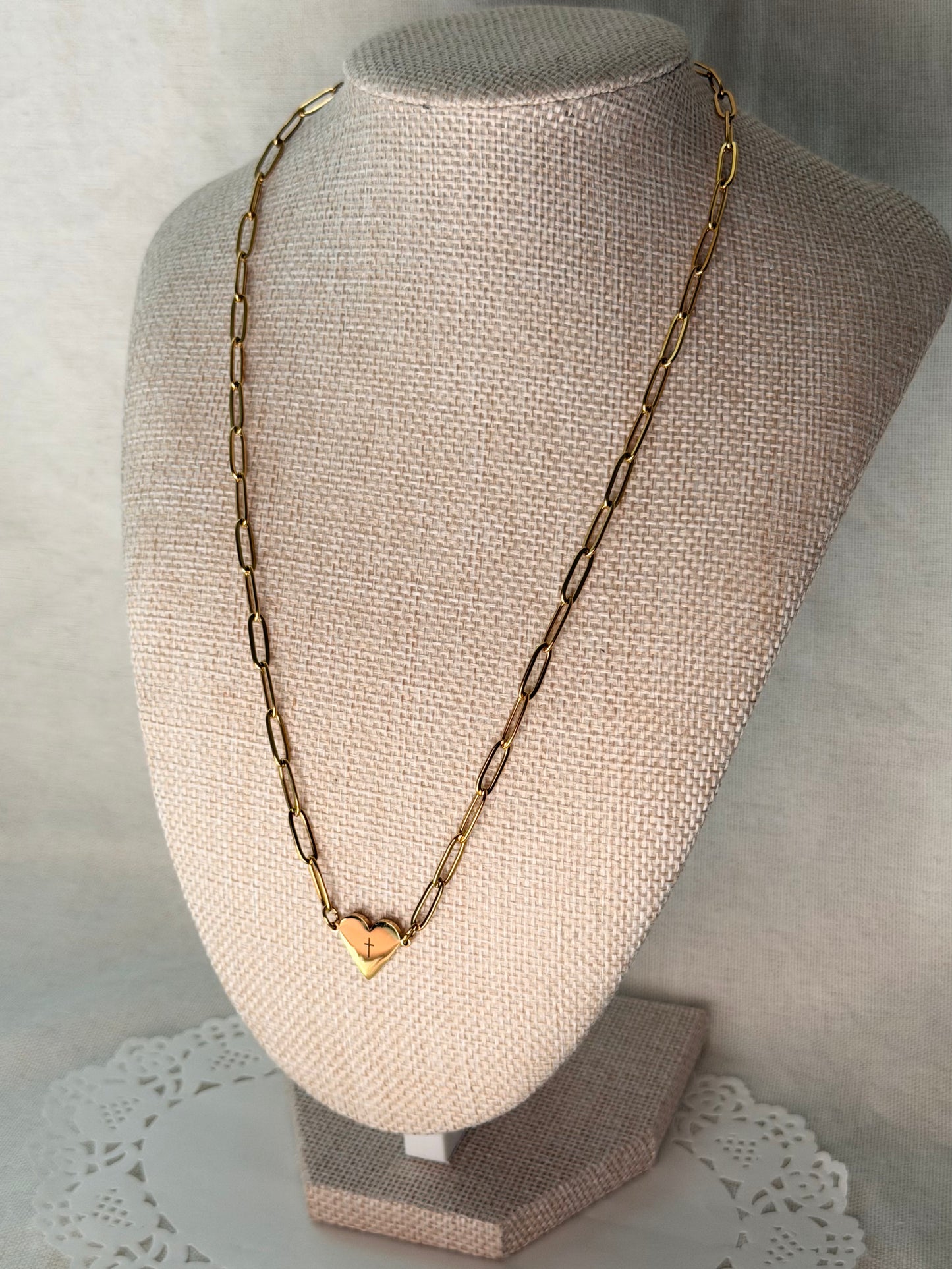 Paperclip Heart Necklace - Personalization