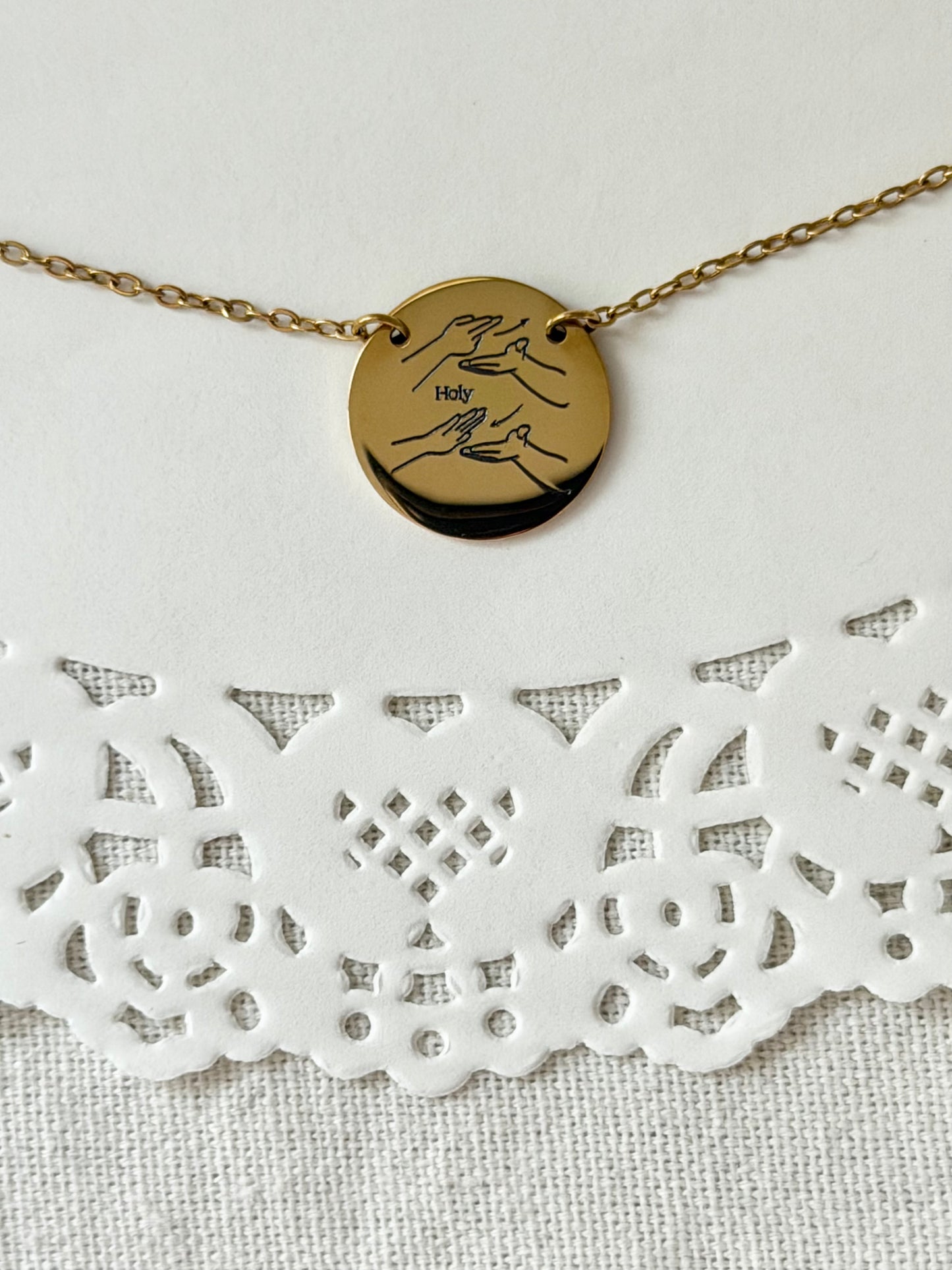 Statement Circle Pendant - Personalization
