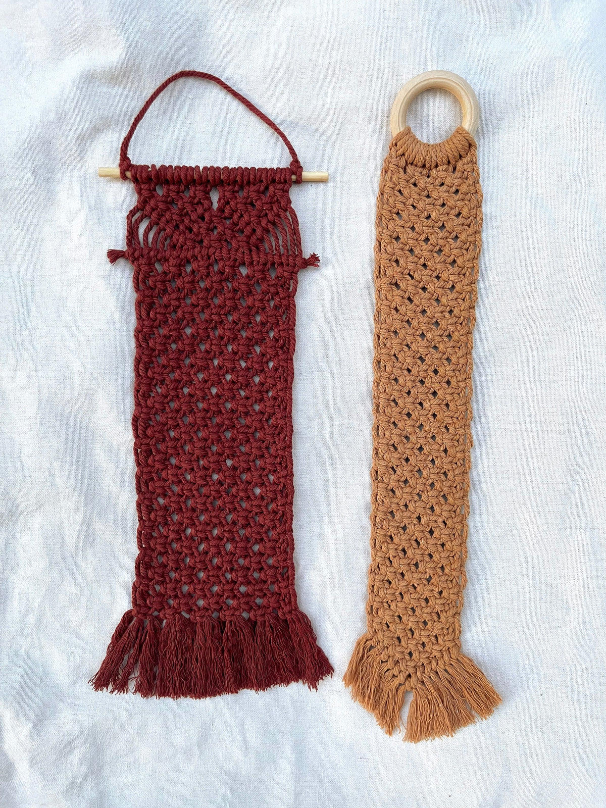 Skinny Macramé Hanging Jewelry Storage image 8