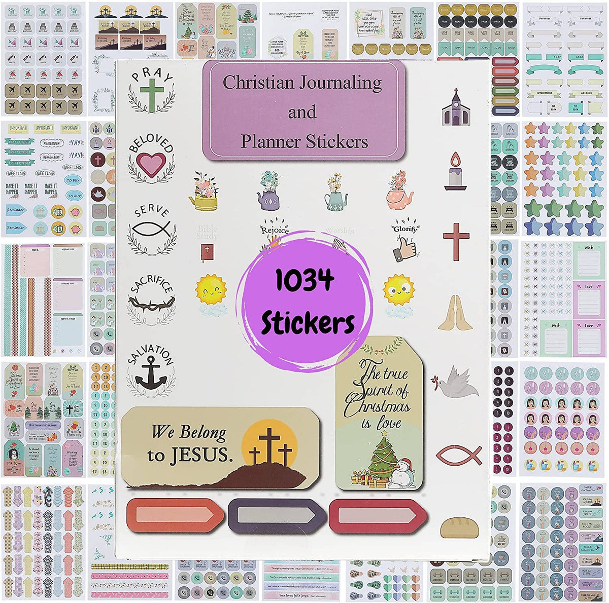 Christian Journaling Stickers 31 Sheets
