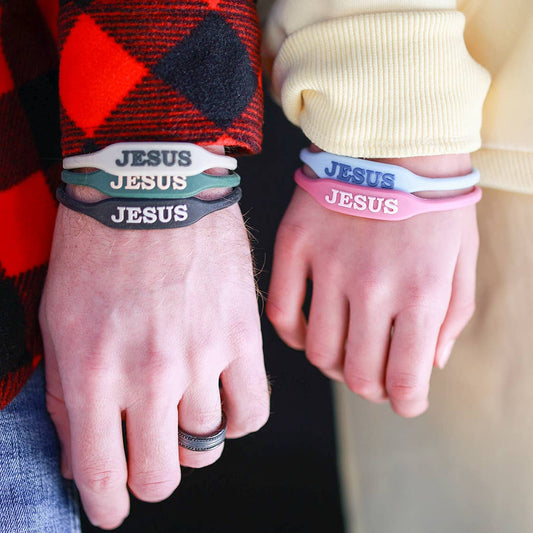 JESUS WristWords Bracelet - Latte