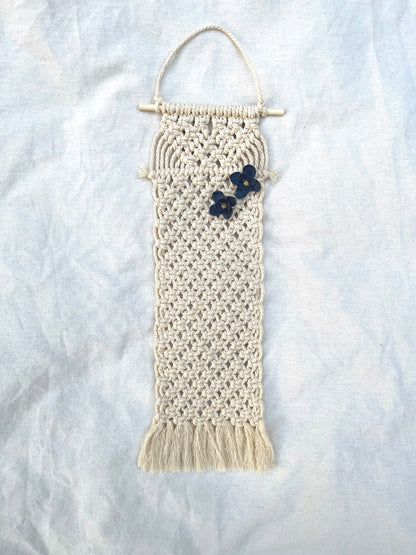Macramé Hanging Jewelry Storage image 1