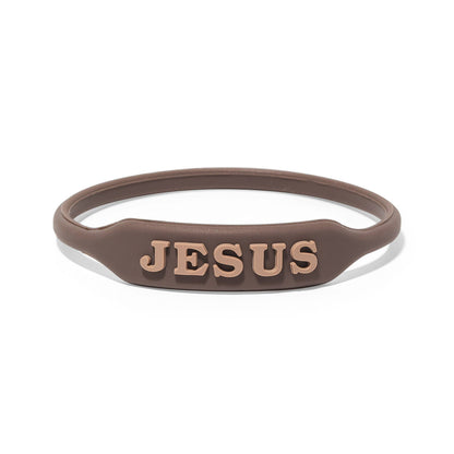 JESUS WristWords Bracelet - Mocha