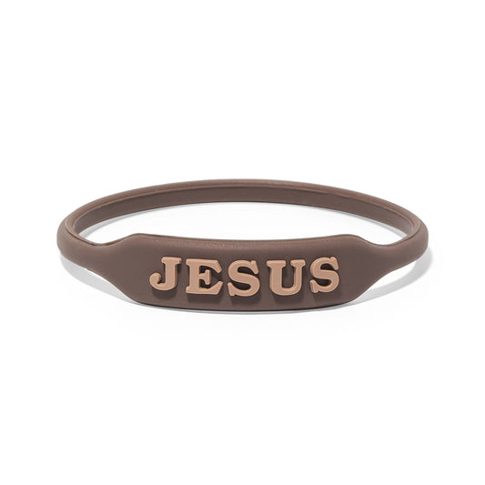 JESUS WristWords Bracelet - Mocha