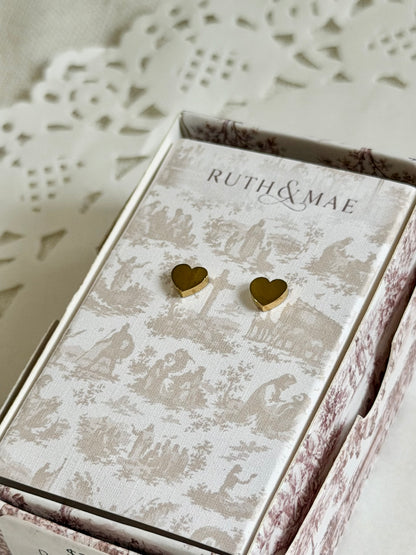 Dainty Heart Studs