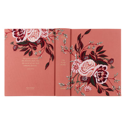 Embroidered CSB Notetaking Bible - Rosedal