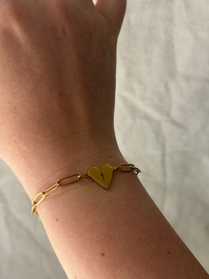 Paperclip Heart Bracelet - Personalization