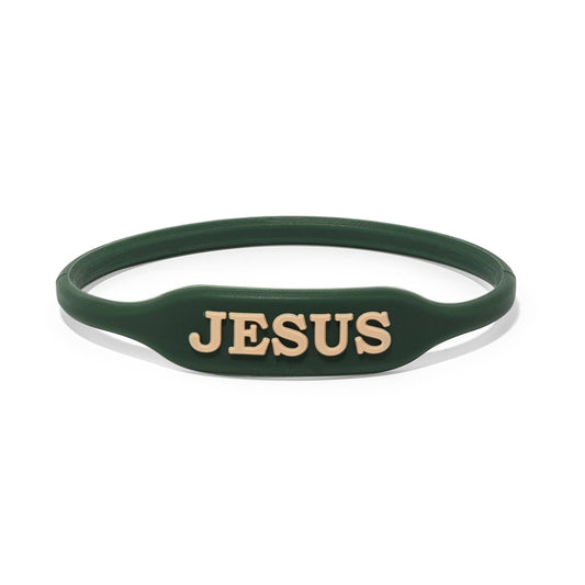 JESUS WristWords Bracelet - Evergreen
