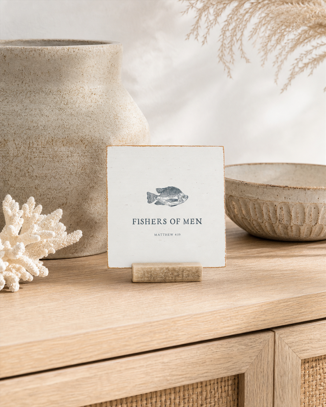 Fishers of Men | 4 x 4" Shelf Tabletop Decor