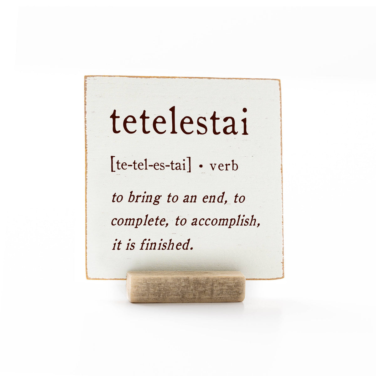 4 x 4" | GH | Tetelestai