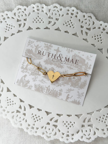 Paperclip Heart Bracelet - Personalization