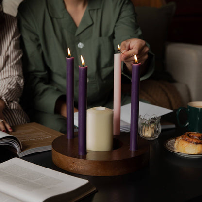Wooden Advent Candle Ring
