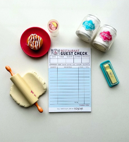 Restaurant Guest Check Play Pads