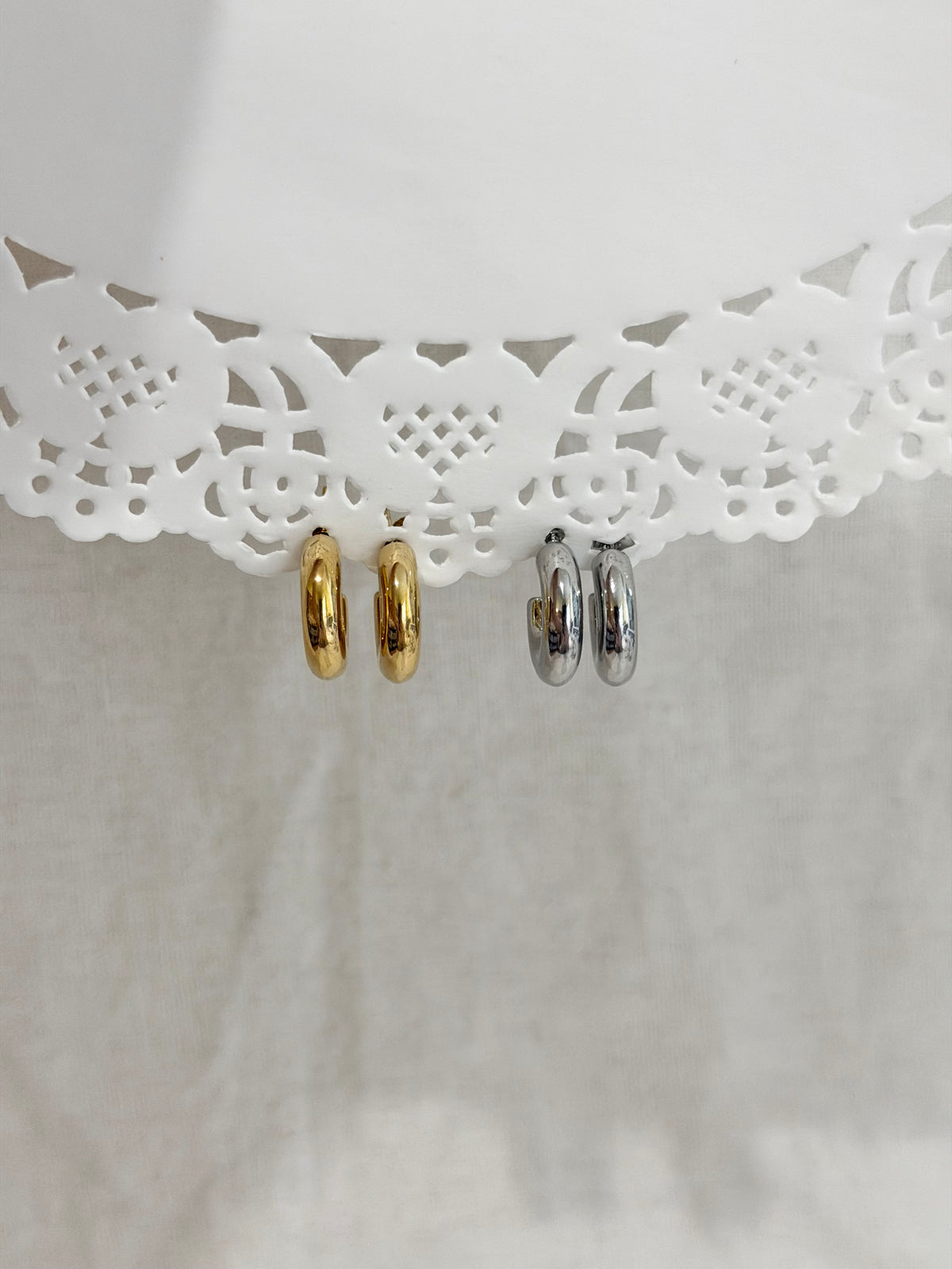 Chunky Huggie Hoops