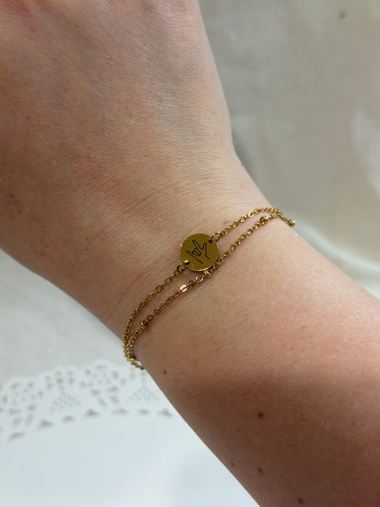 Signature Circle Layered Bracelet - Personalization