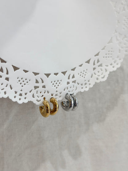 Chunky Huggie Hoops