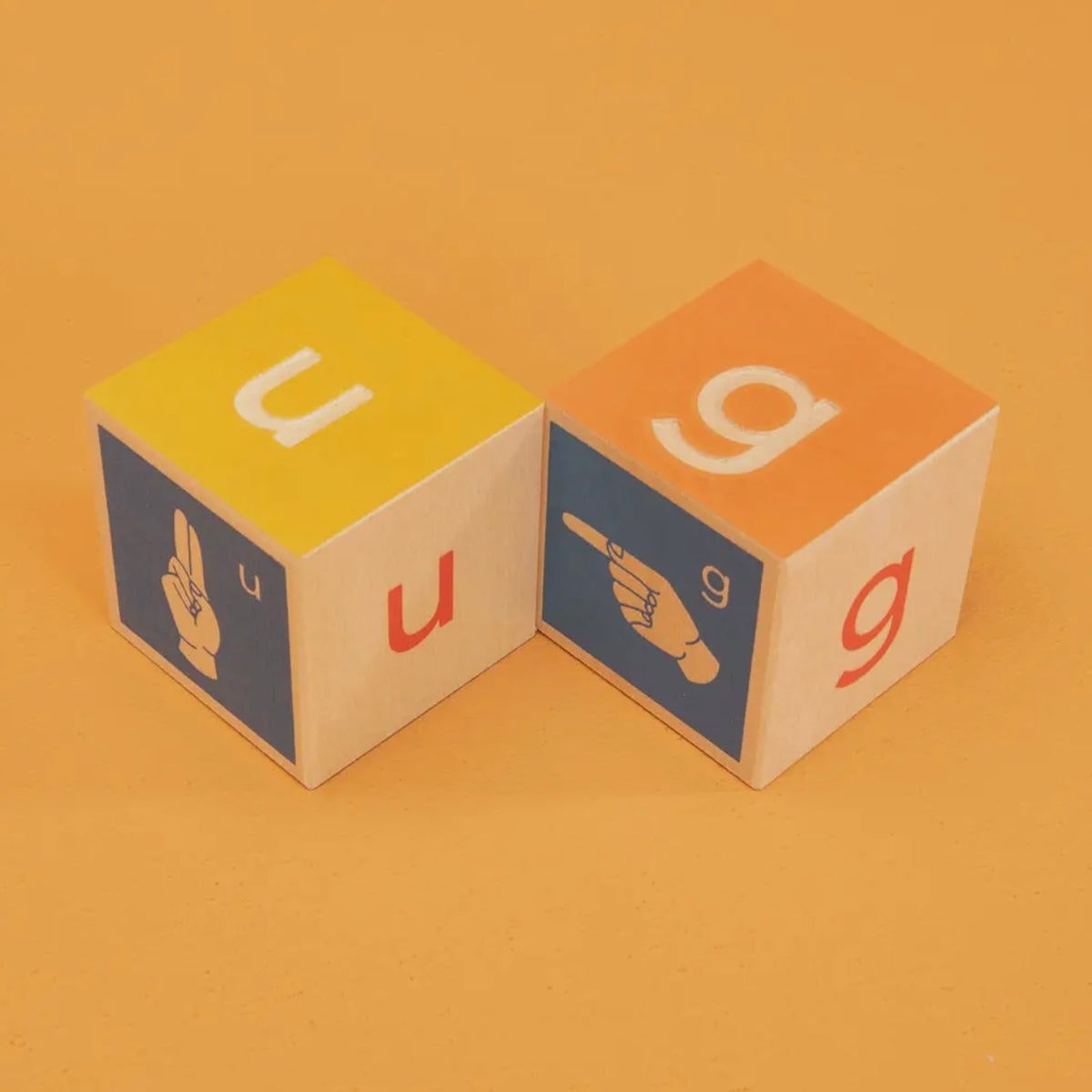 ASL Letter Wooden Blocks
