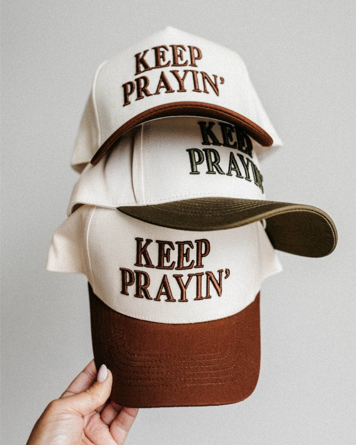 Keep Prayin' Unisex Christian Trucker Hat