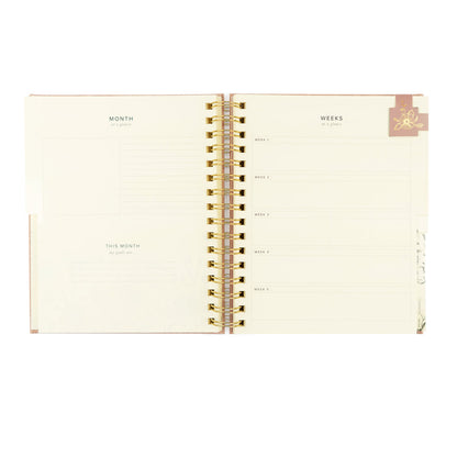 12-Month Undated Spiral Planner: Sonora