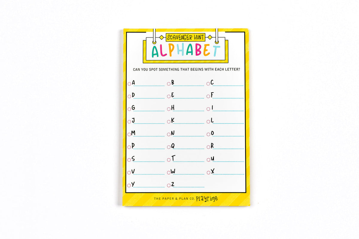Alphabet Scavenger Hunt Playtime Pad
