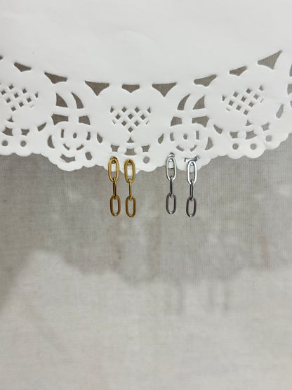 Dainty Paperclip Dangles