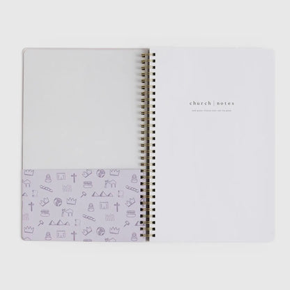 Church Notes w/ References - Lilac