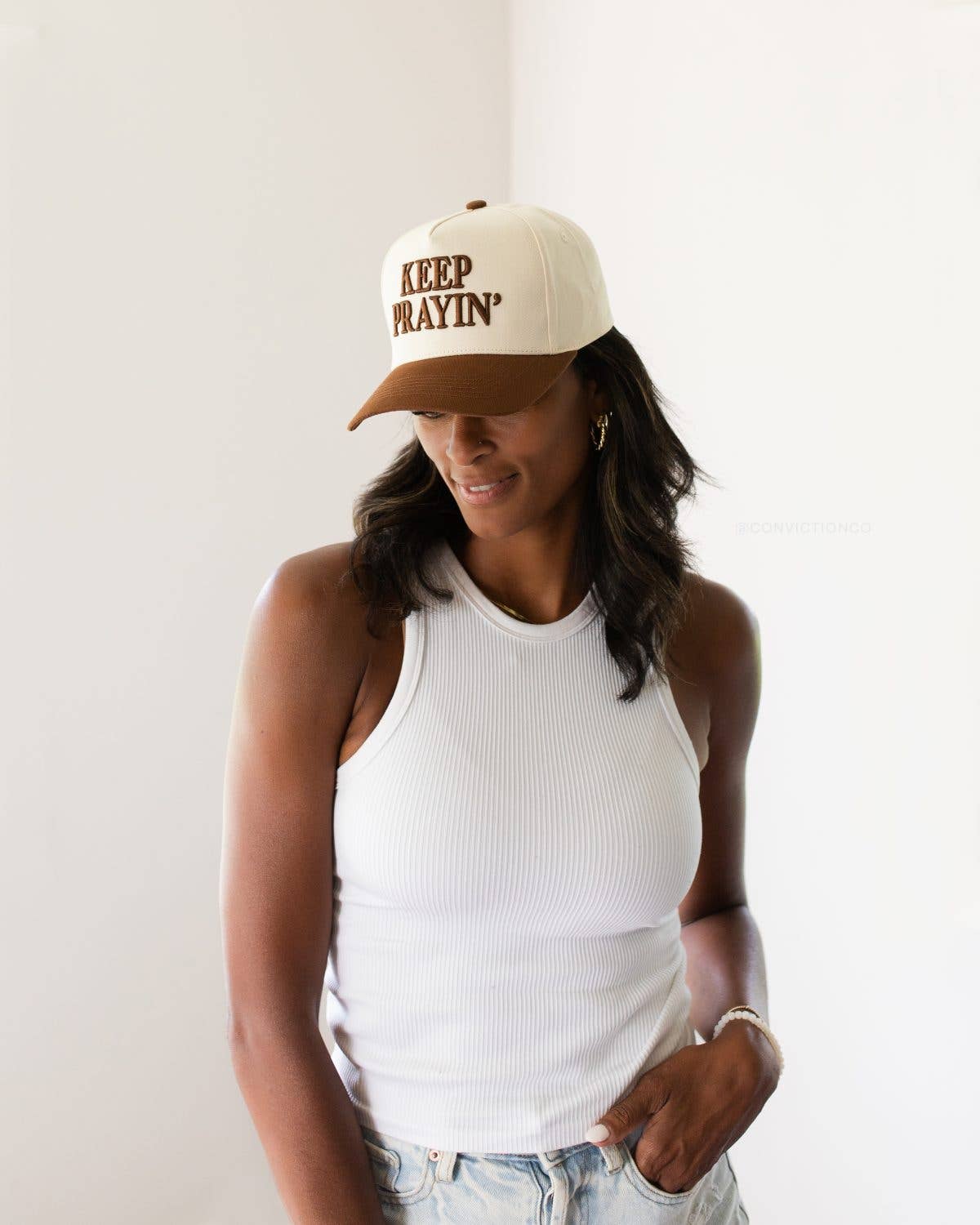 Keep Prayin' Unisex Christian Trucker Hat