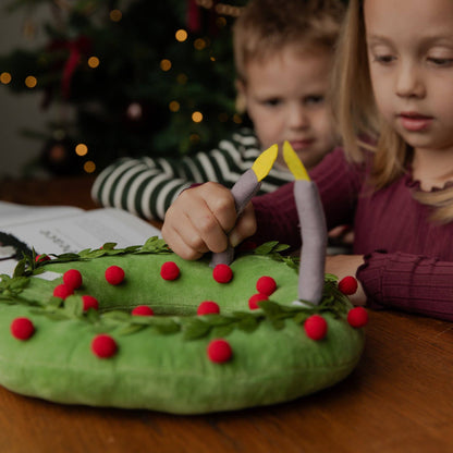 Advent Plush Candle Wreath