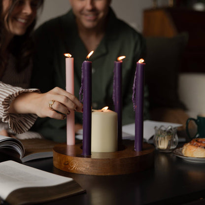 Wooden Advent Candle Ring